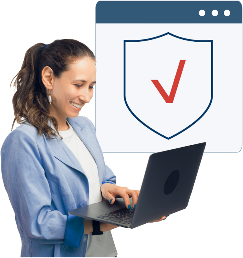 Constituent safely and securely managing property tax payments on the go from a bus stop.